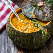 Crema di zucca e porcini