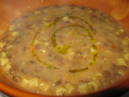 Pasta e lenticchie