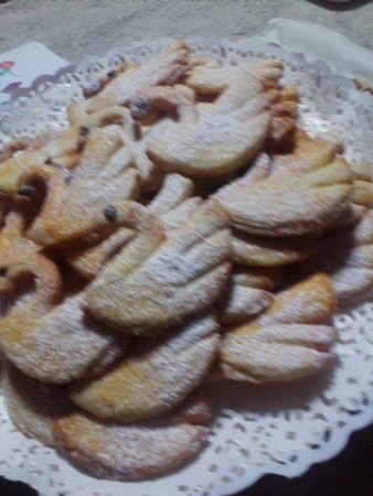 Biscotti a forma di cigno