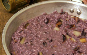 Riso venere radicchio e gorgonzola